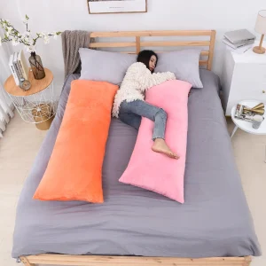 Custom 50X70/ 50X120 /50X137/ 50X152cm Velvet Fabric Long Pillow Case Soft Velour Equal Body Cushion Cover