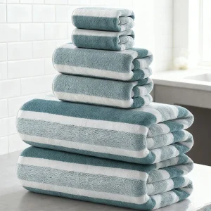 2/4/6 Pcs -Soft Bath Towels Set - Bath Towel&Towel Absorbent Quick-Drying Towel, Perfect for Family Bathrooms & Home Essentials