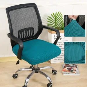 Universal Office Chair Seat Cover Split Armchair Cover Thickened Stretch Computer Chair Slipcovers Removable Seat Protector Case