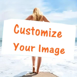 Personalized Beach Towel Customize Photo Funny Picture Microfiber Beach Towel Thin Absorbent for Beach Swimming Yoga Bath Sports