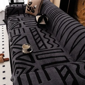1pc New Bohemian Style Sofa Protector, Vintage Interlaced Comfortable Sofa Blanket, Suitable for Pets, Anti-slip Protection, Lux