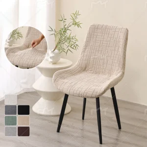 1/2pcs Nordic Curved Dinning Chair Covers Anti-dirty Stretch Chair Slipcovers Seat Case Protector Four Season Universal Home