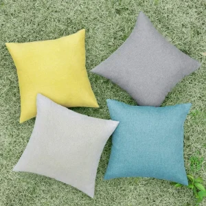 Blue Outdoor Decorative Cushion Cover 45x45cm Throw Pillow Cover Waterproof Square Garden Pillowcase For Sofa Bed Living Room
