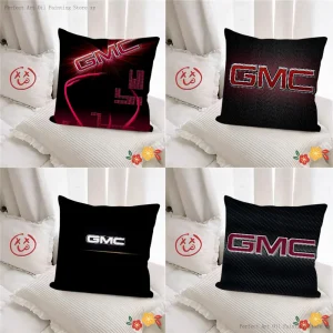 Pillow Case Square Pillow Cushion Cover Bedroom Sofa Room Decoration Casual G-GMC Pillow Cover